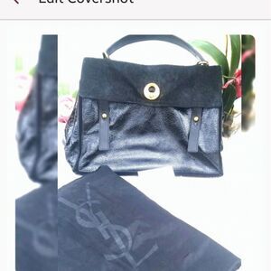 YSL Yves Saint Laurent Muse Two Artisanal Black Limited Edition Collection Bag